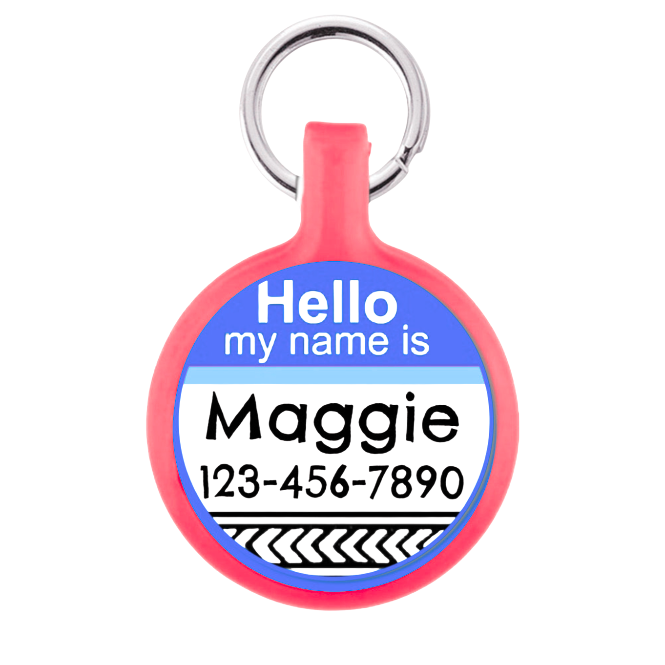 Custom Dog Tag with Name & Phone - Never Lose Your Pet Again