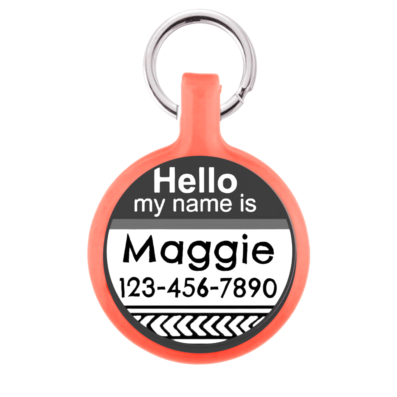 Custom Dog Tag with Name & Phone - Never Lose Your Pet Again