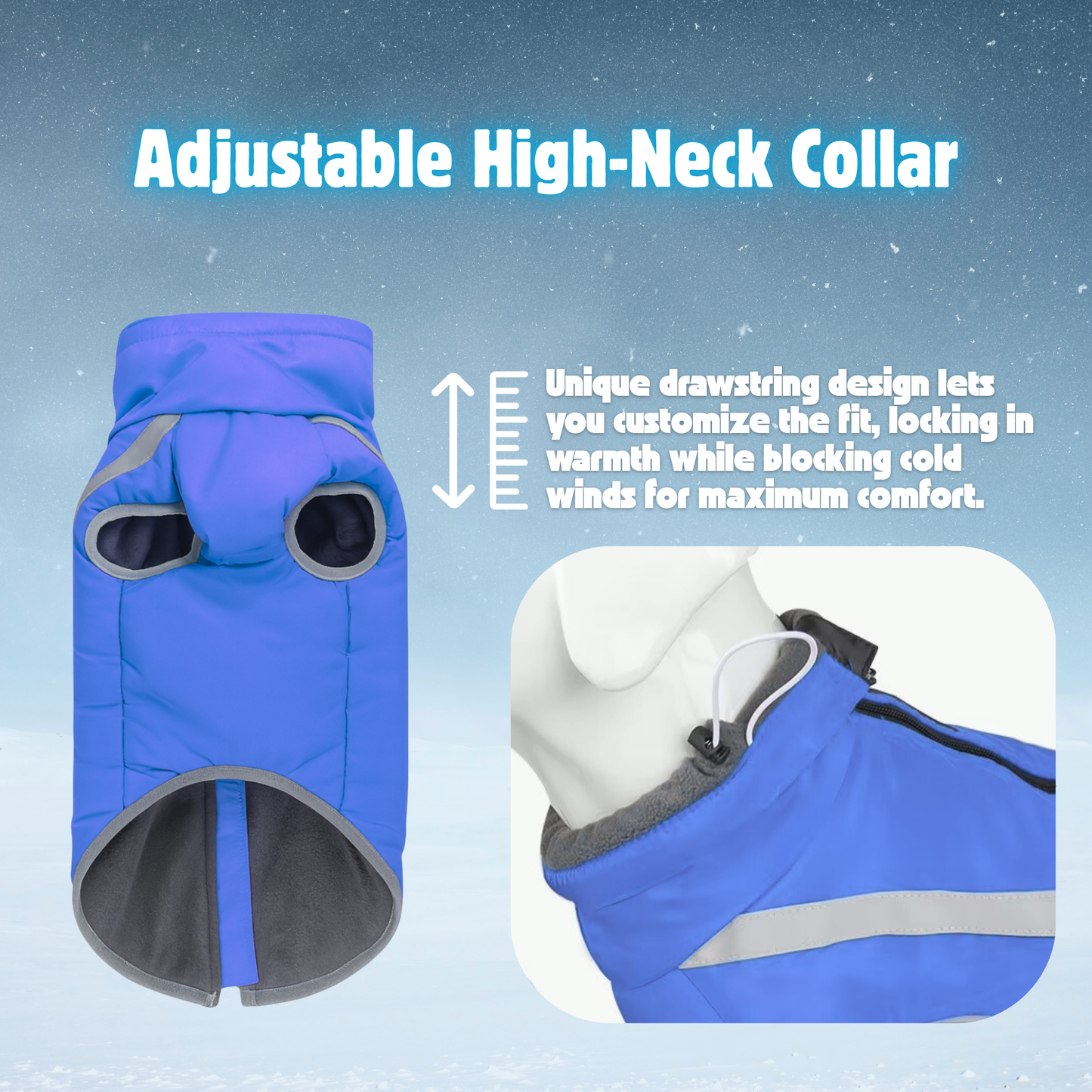 Waterproof Reflective Dog Coat for Medium and Large Breeds – Outdoor Jacket